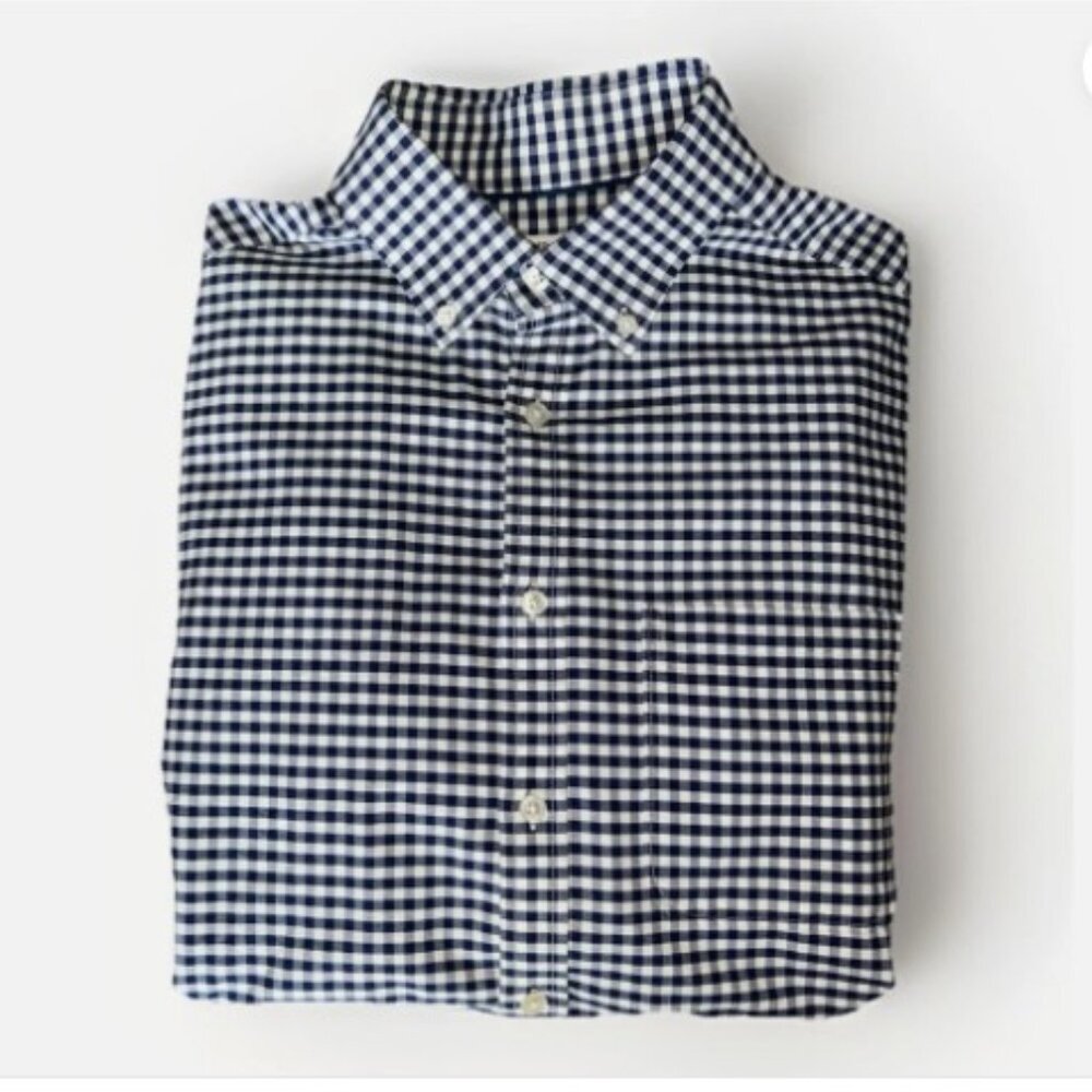 Jos A Bank 1905 Collection Tailored Fit Blue Collar Dress Shirt Size Medium - Picture 8 of 9